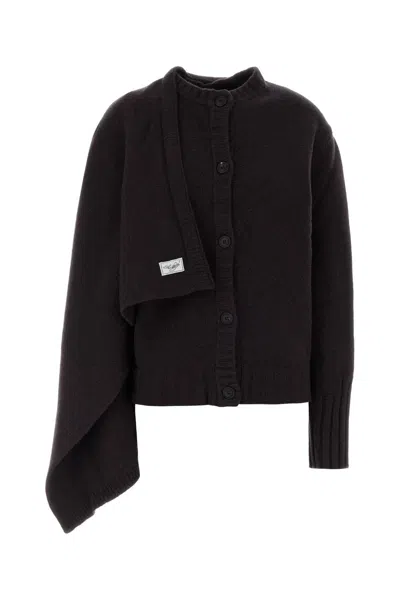 Attico The  Luxurious Cashmere Cardigan In Black