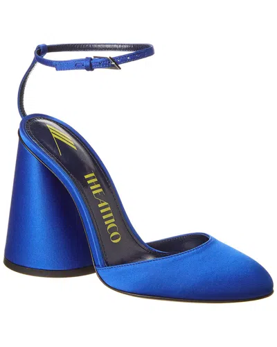 Attico Luz Satin Slingback Pumps In Blue