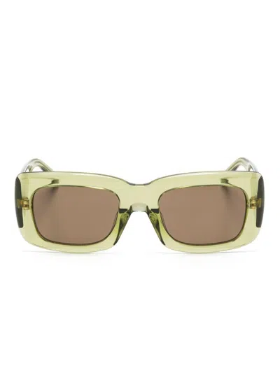 Attico The  Marfa Sunglasses In Green