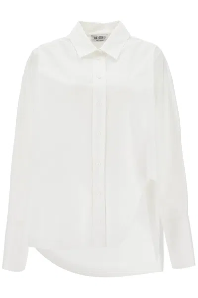 Attico Maxi Camicia Diana Con Spacco In White