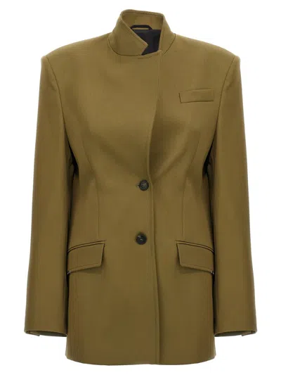 Attico The  Maxi Shoulder Strap Blazer