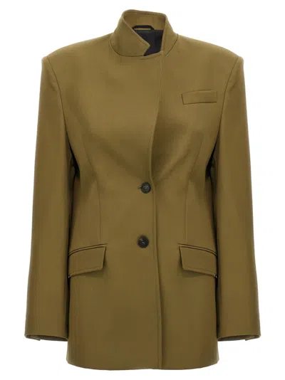 ATTICO THE ATTICO MAXI SHOULDER STRAP BLAZER