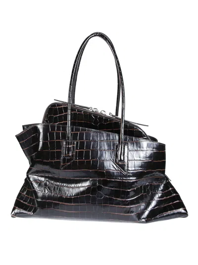 Attico The  Medium Shoulder Bag In Marrone