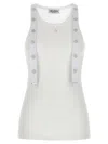 Attico Metal Button Top Tops