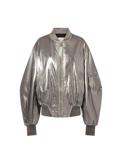 ATTICO THE ATTICO METALLIC BOMBER JACKET