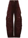 Attico Pants The  Woman Color Violet In Red