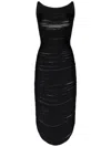 Attico The  Midi Dress In Black