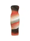 Attico The  Midi Dress Brown And Orange In Multicolor