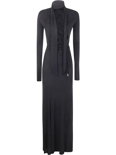 Attico The  Midi Dress Clothing In Black
