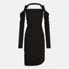 Attico The  Midi Dress In Crêpe