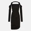 Attico Midi Dress In Black