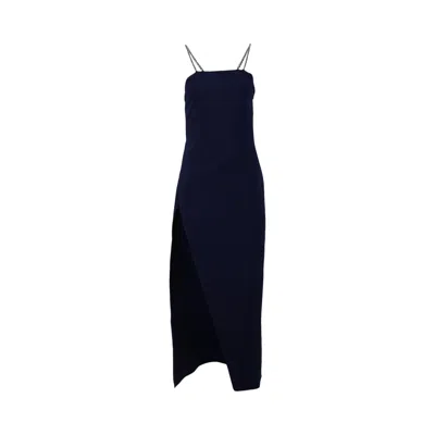 Pre-owned Attico The  Midi Dress 'navy' | Blue | Women's Size 42