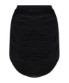 Attico Multi-strings Mini Skirt In Black