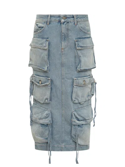 Attico The  Midi Skirt For Spring/summer 2025 In Multi