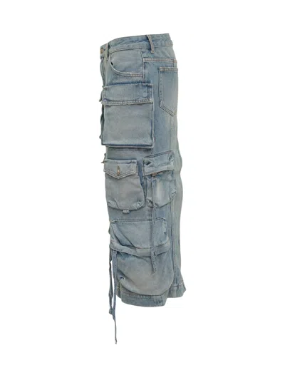 Attico The  Midi Skirt For Spring/summer 2025 In Sky Blue