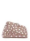 Attico Embellished Leather Midnight Clutch