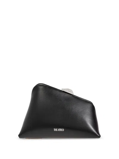 Attico The  Midnight Clutch With Asymmetrical Design In Black