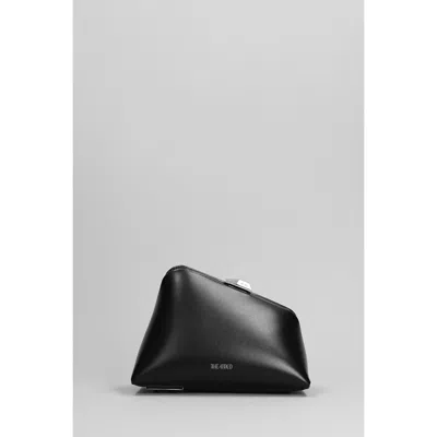 Attico The  Midnight Logo Detailed Clutch Bag In Black