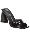 Attico Devon 85mm Patent-leather Mules In Black