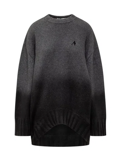 Attico Mini Dress In Wool And Cashmere In Multi
