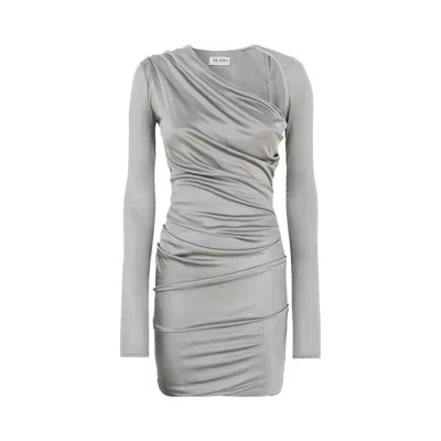 Pre-owned Attico The  Mini Dress 'grey' | Women's Size 40