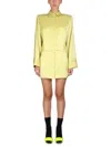 Attico The  Mini Dress "margot" In Yellow
