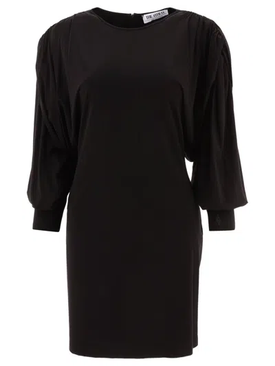 Attico The  Mini Dress ''quinn'' In Black
