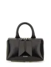 Attico Small Friday Leather Top Handle Bag In Black