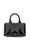 Attico Small Friday Leather Top Handle Bag In Black