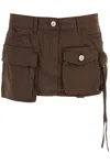Attico Gonna Mini ''fay'' Brown In Brown