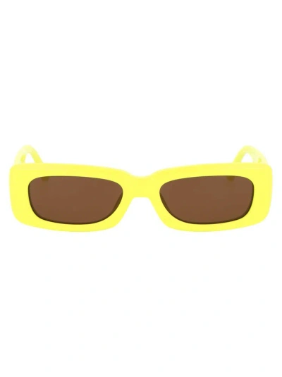 Attico The  Mini Marfa Rectangular Frame Sunglasses In Multi