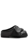 Attico The  Mini Robin Gathered Leather Mules