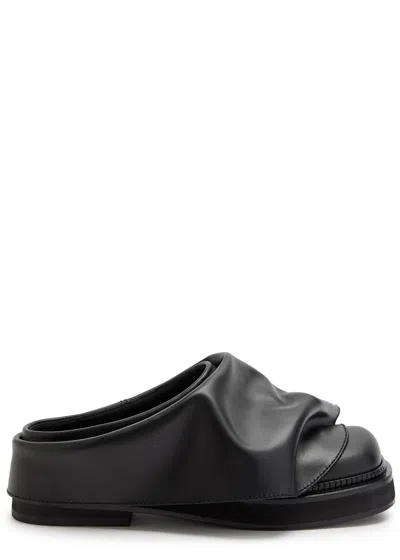Attico The  Mini Robin Gathered Leather Mules