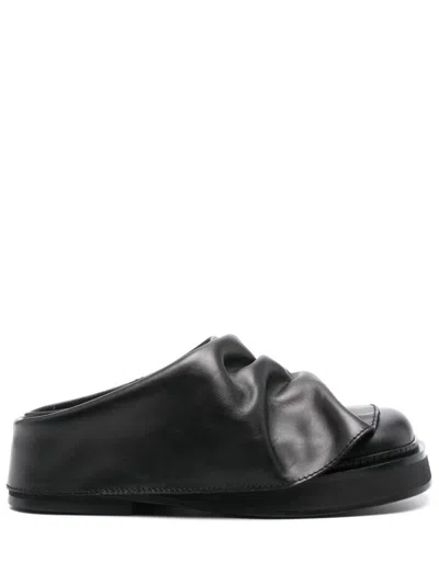 Attico The  Mini Robin Leather Mules