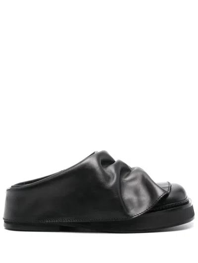 Attico The  Mini Robin Leather Mules