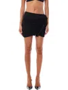 Attico Women's Mini Ruffle Skirt