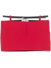 Attico The  Vibrant Mini Skirt In Red