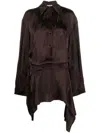 Attico Mischa Houndstooth Shirt Dress