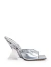 Attico Chic Slip-on Pyramidal Wedge Sandals With 10.5 Cm Heel