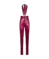Attico The  Neck-strap Leggings In Red