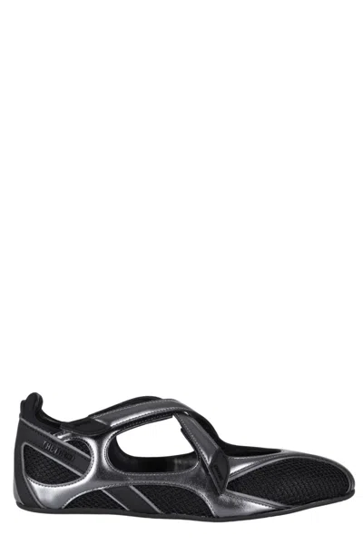 ATTICO THE ATTICO NOMAD SNEAKERS - BLACK/SILVER