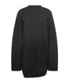 Attico Women's Elegant Wool Blend Dress In Black