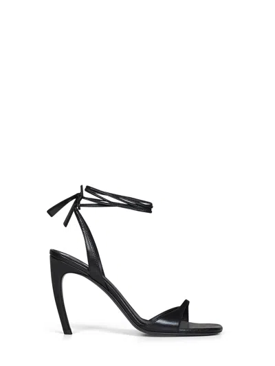 Attico The  Ora Heel Sandal In Black