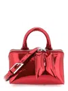 Attico Mirror Effect Friday Mini Bag In Red