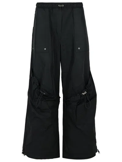 ATTICO THE ATTICO OVER' BLACK POLYESTER PANTS