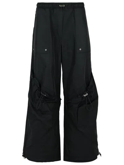 ATTICO THE ATTICO OVER' BLACK POLYESTER PANTS WOMEN
