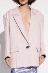 Attico Single-breasted Blazer In Pink