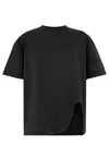 Attico Asymmetric Oversized Round Neck Short Sleeve Top