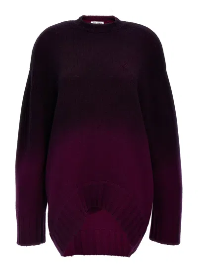 Attico The  Oversized Knit Dress In Multi