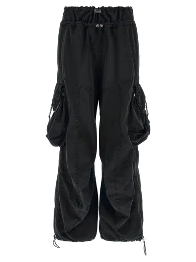 Attico The  Oversized Parachute Cargo Cargo Pants In Black